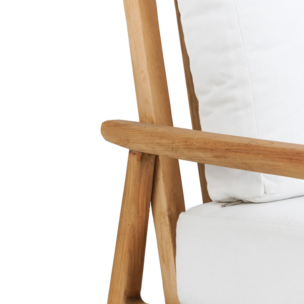 The Gilimanuk One Seater Sofa - Natural White