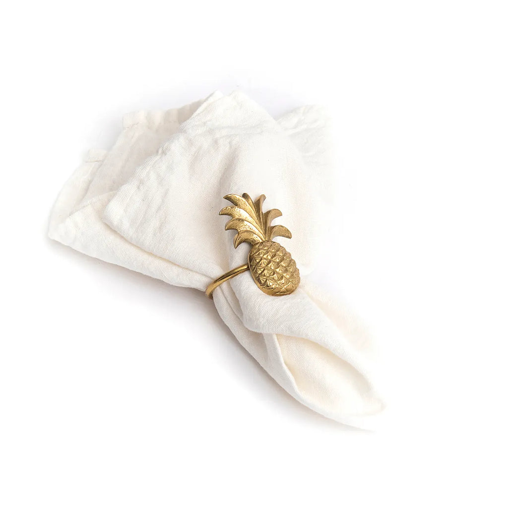 The Pineapple Napkin Ring - Gold