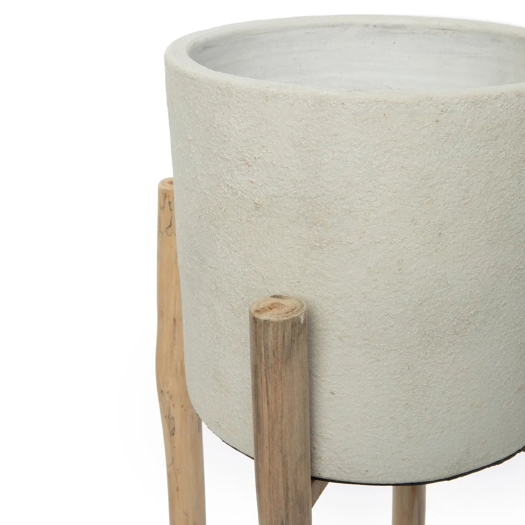 The Chalk High Planter - Concrete Natural - L