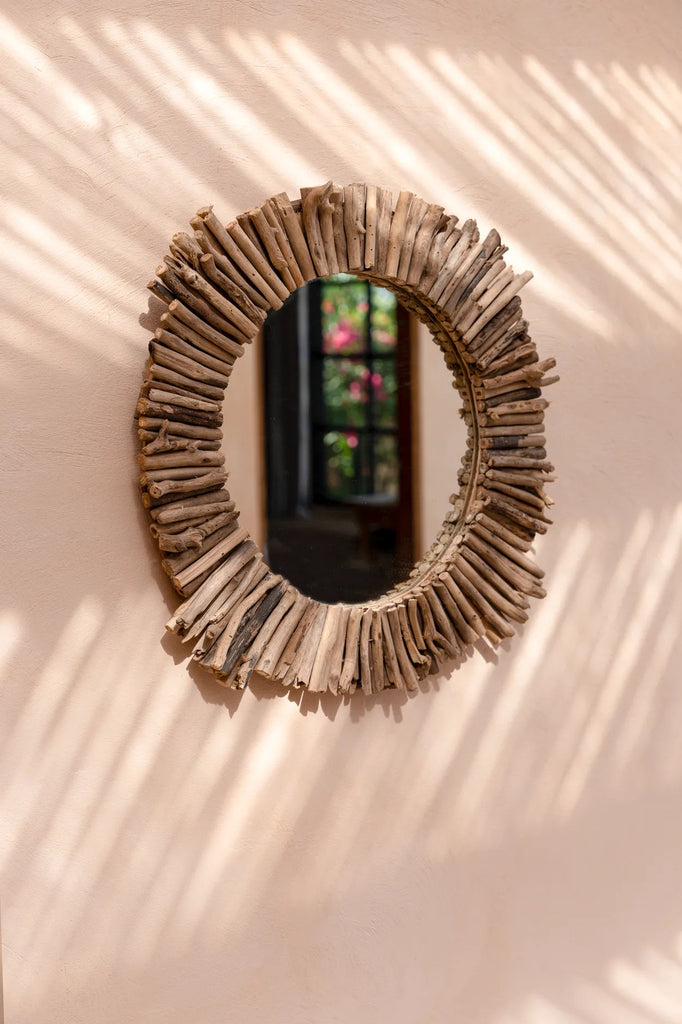 The Driftwood Halo Mirror - M - Ø36