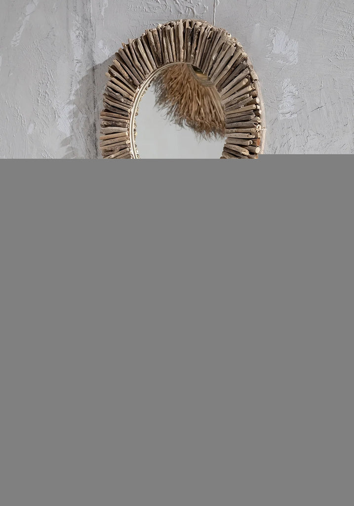 The Driftwood Halo Mirror - M - Ø36