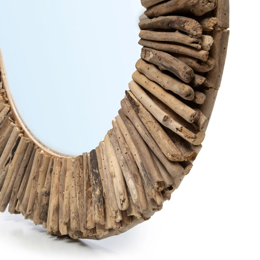 The Driftwood Halo Mirror - M - Ø36