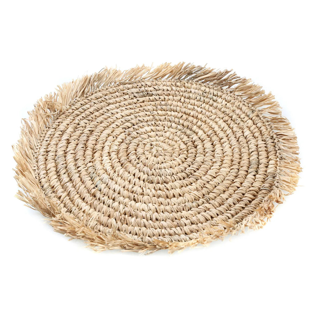 The Fringe Raffia Placemat Round