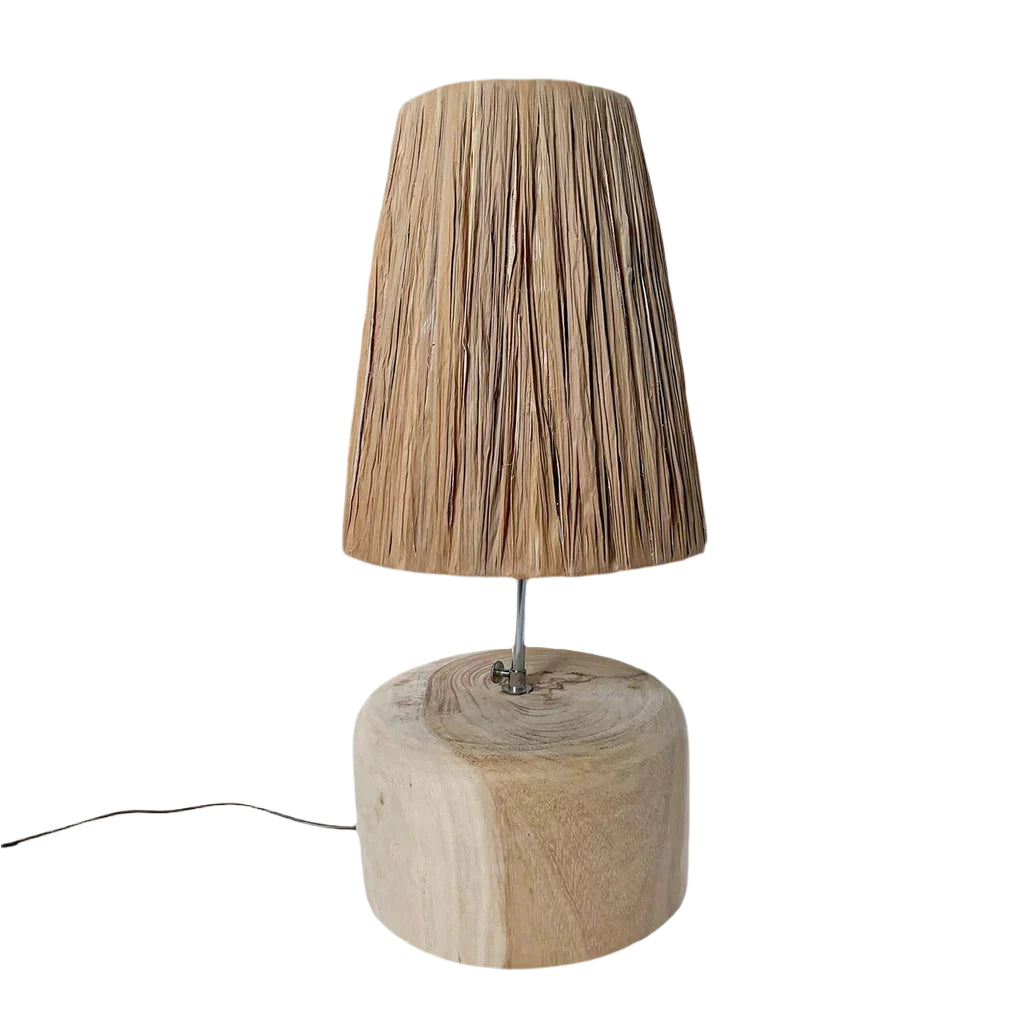 The Grass Teak Wood Table Lamp