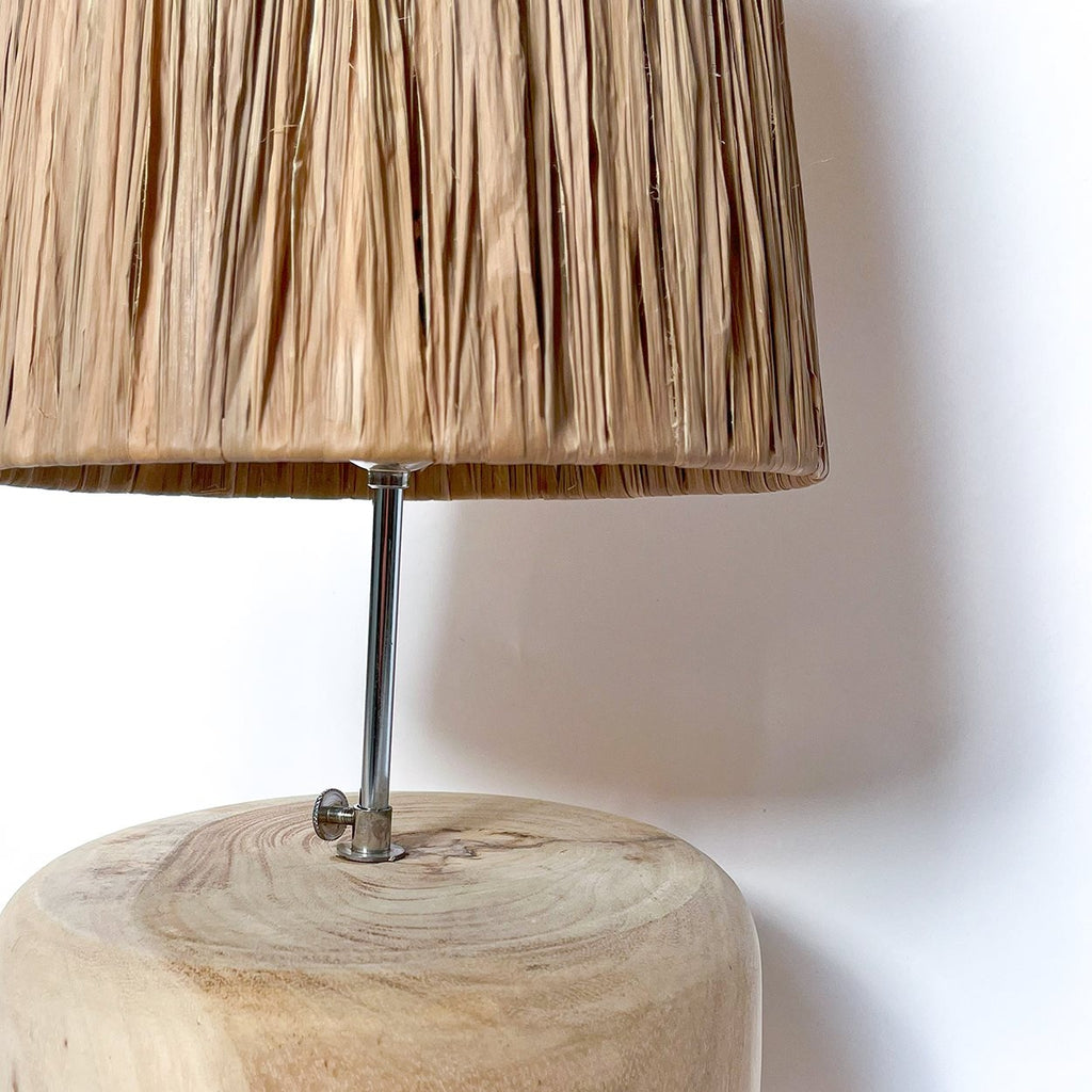 The Grass Teak Wood Table Lamp