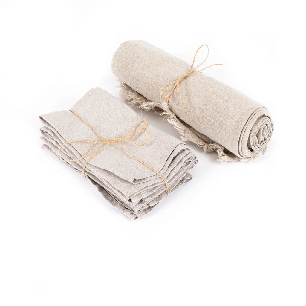 The Linen Napkin - Beige - Set of 4 - 45x45