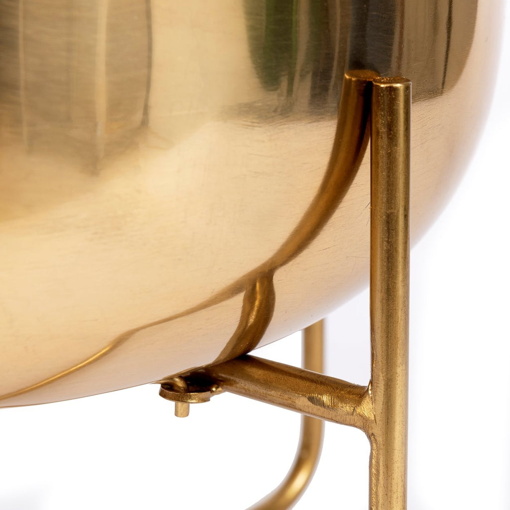 The Brass Planter on Foot - Brass - XL