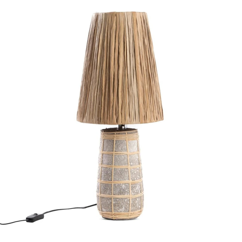 The Naxos Table Lamp - Natural Concrete Grey