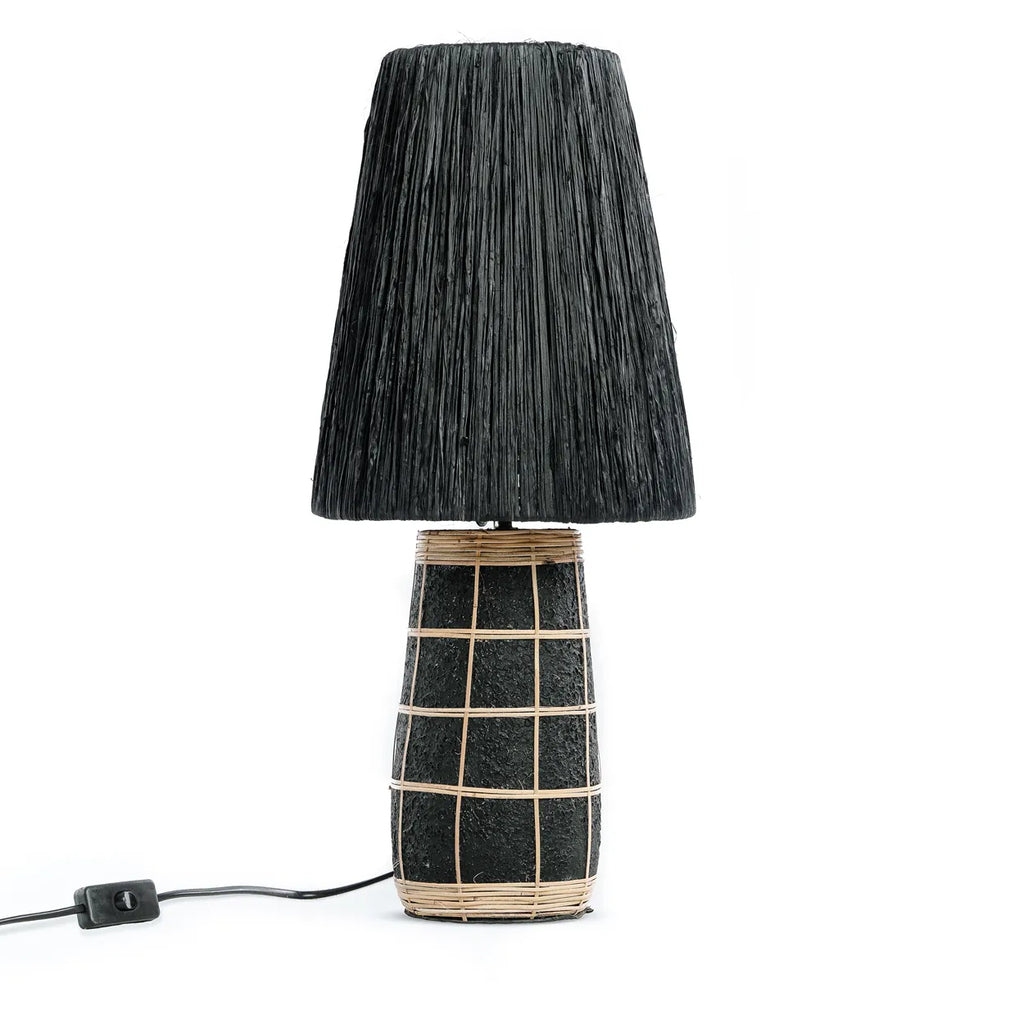 The Naxos Table Lamp - Natural Black