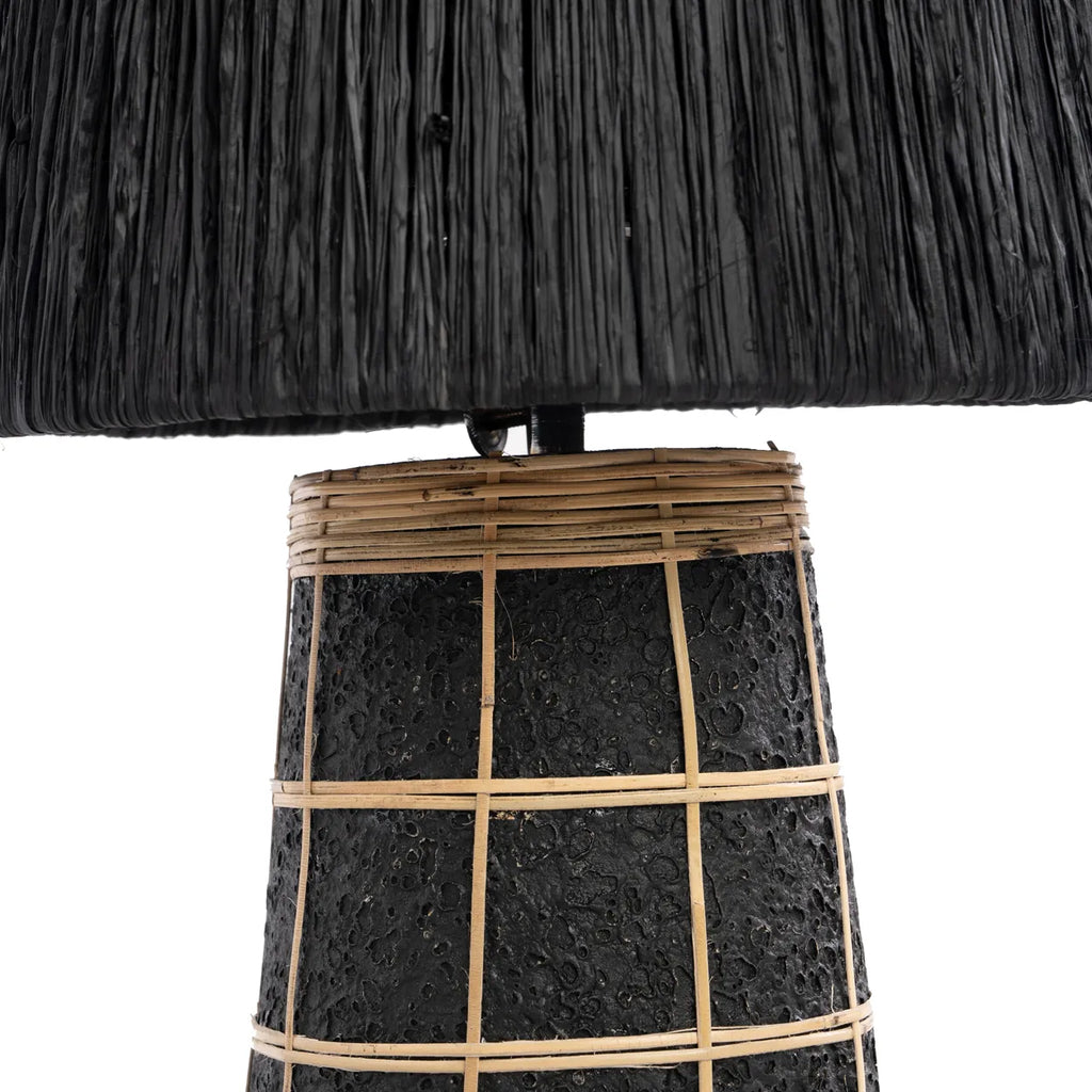 The Naxos Table Lamp - Natural Black