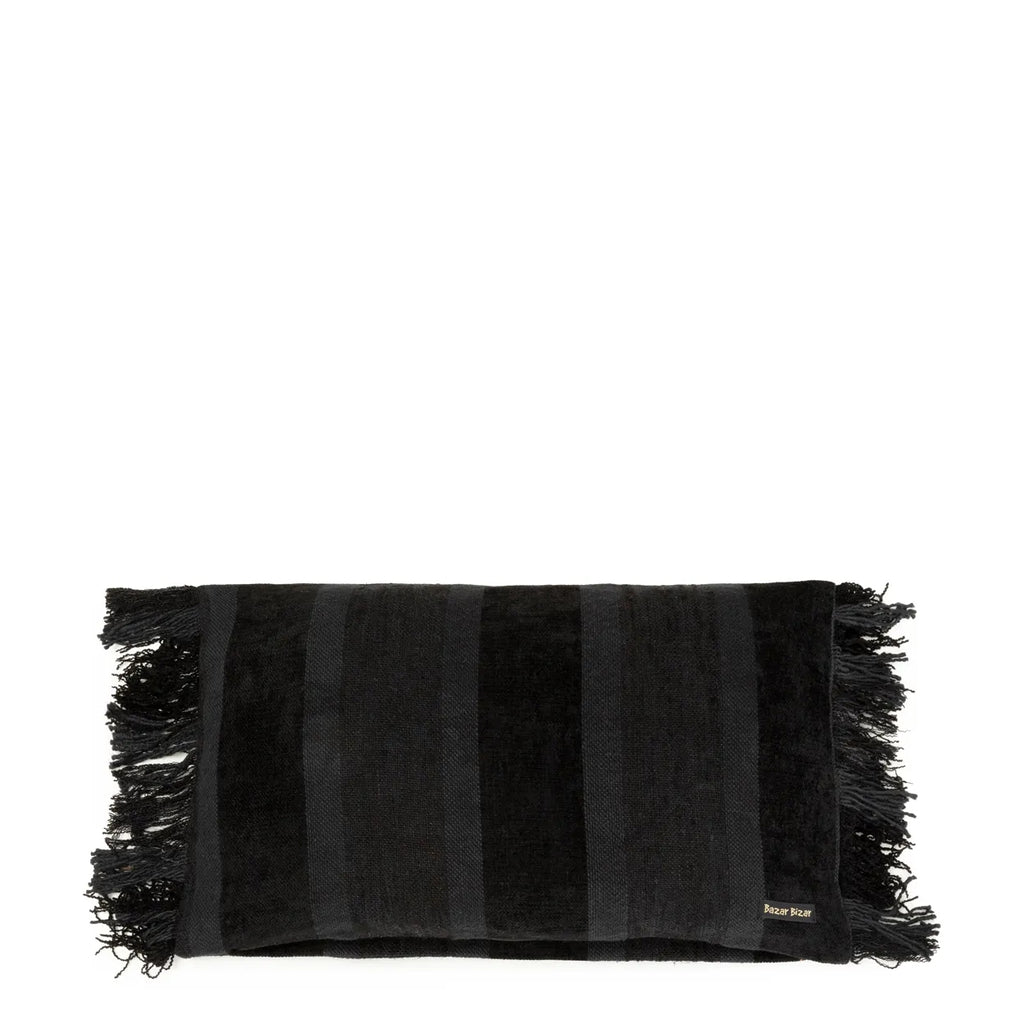 Funda de cojín Oh My Gee - Terciopelo negro - 30 x 50