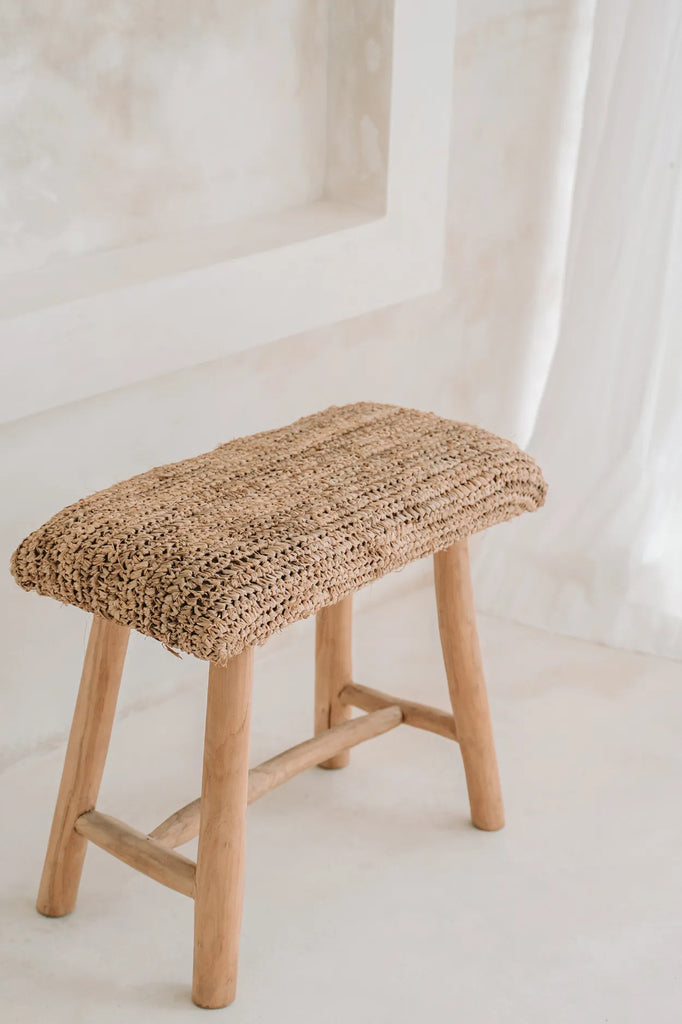 The Raffia Bench - 60cm