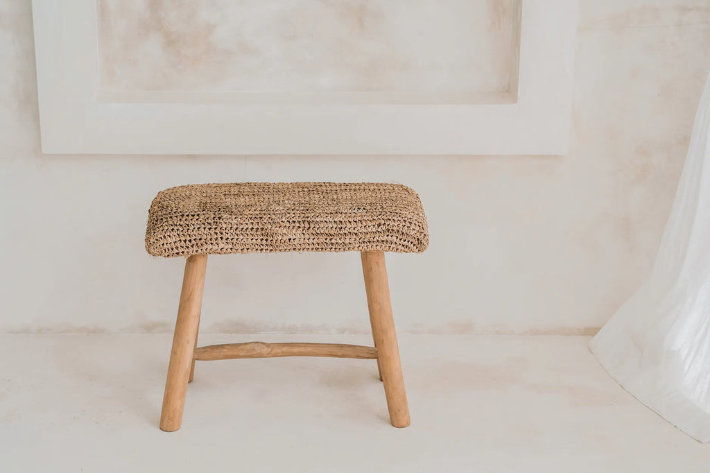 The Raffia Bench - 60cm