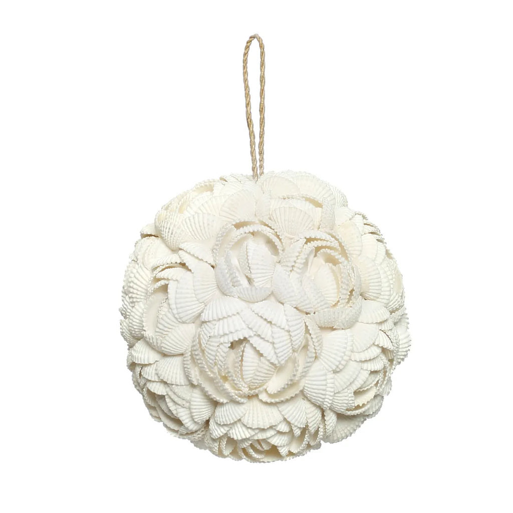 The Rose Shell Pendant Ball - White - L