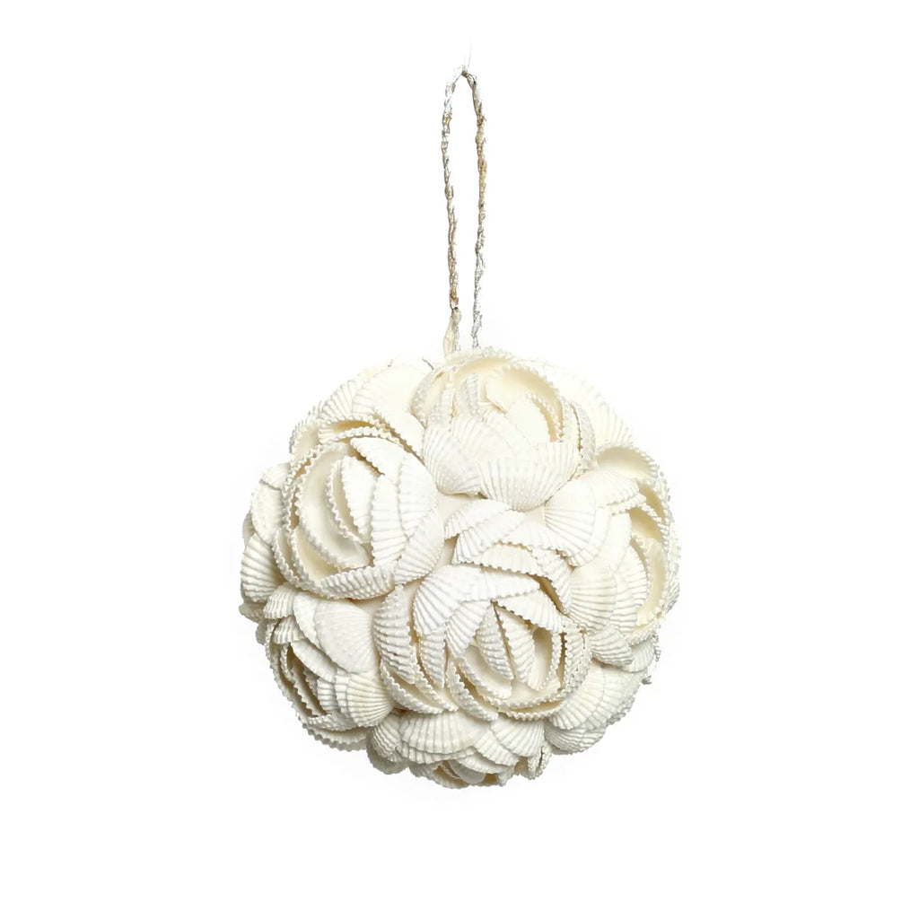 The Rose Shell Pendant Ball - White - M