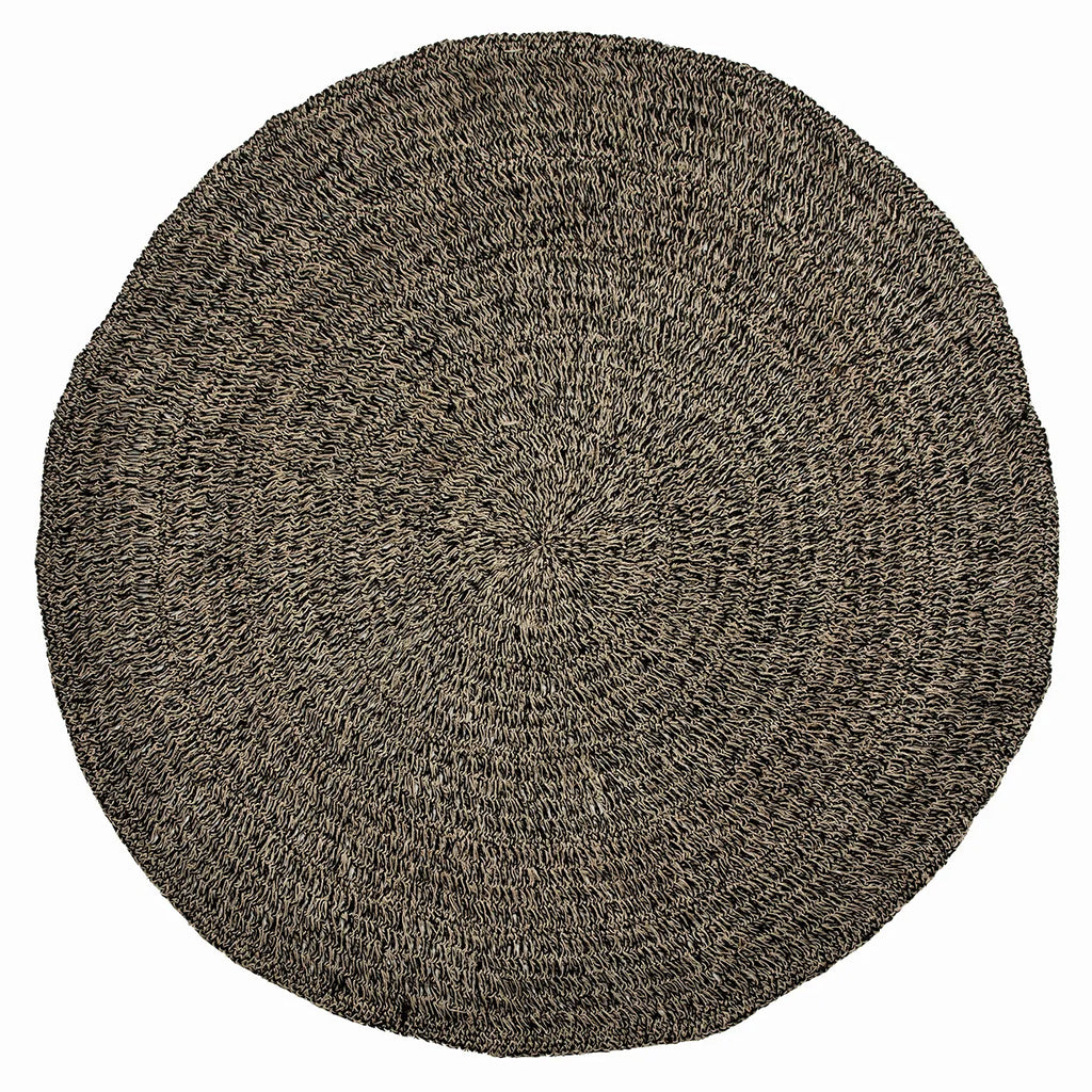 The Seagrass Carpet - Natural Black - Ø200