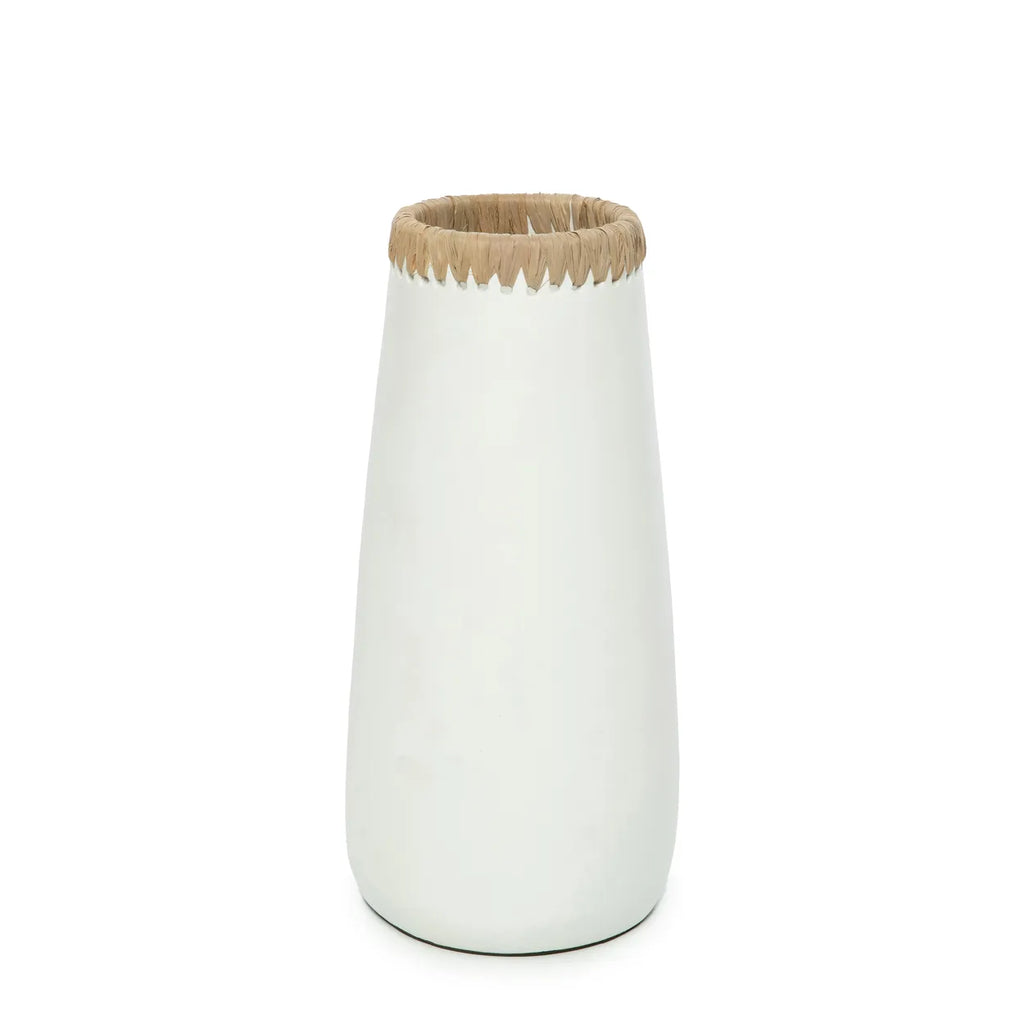 The Sneaky Vase - White Natural - L