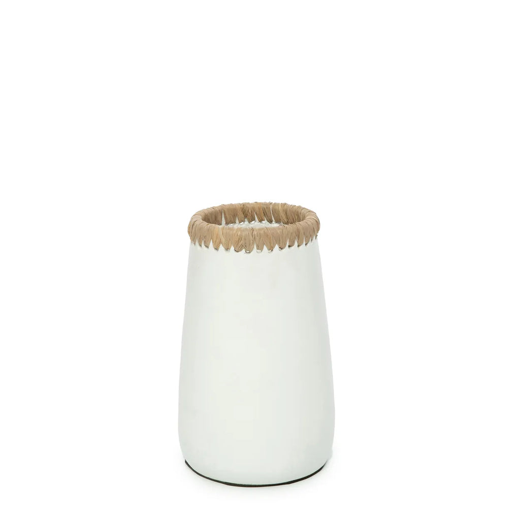 The Sneaky Vase - White Natural - S