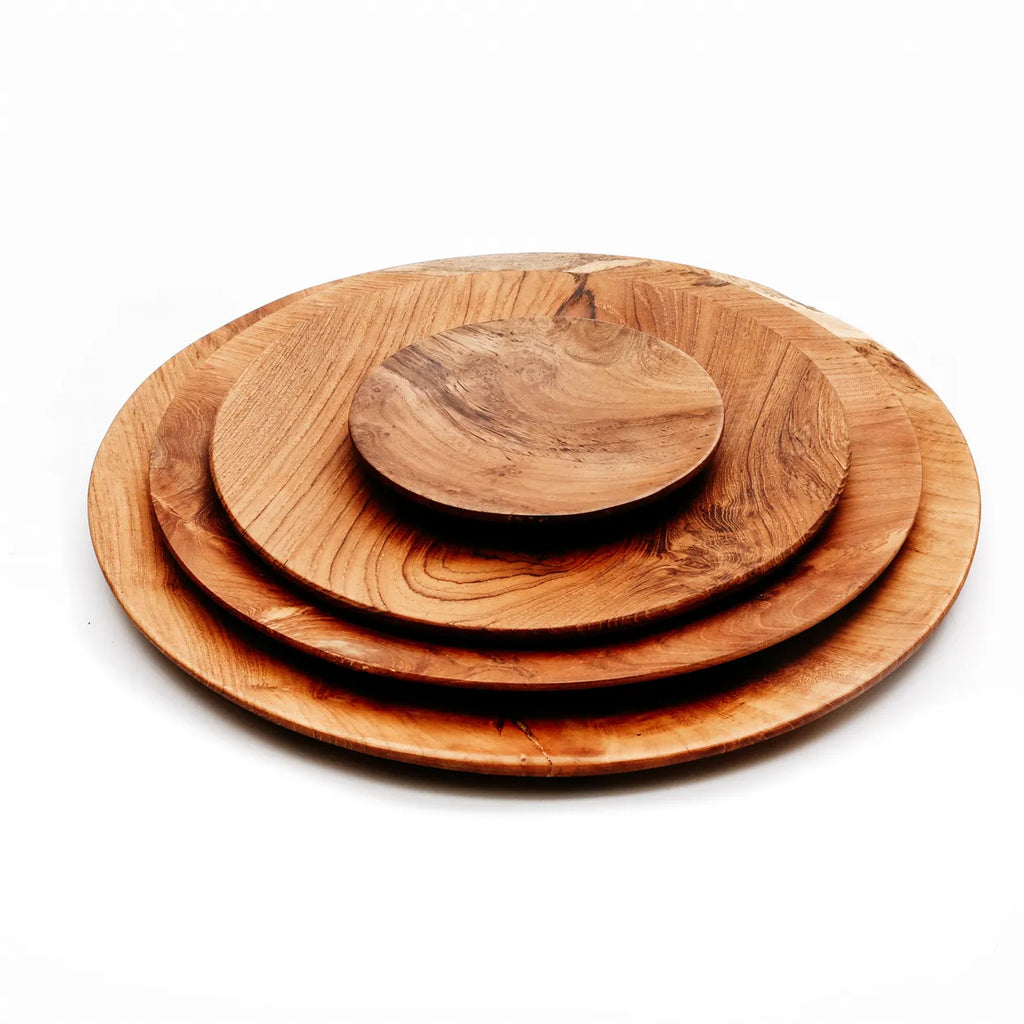 The Teak Root Round Plate - XS