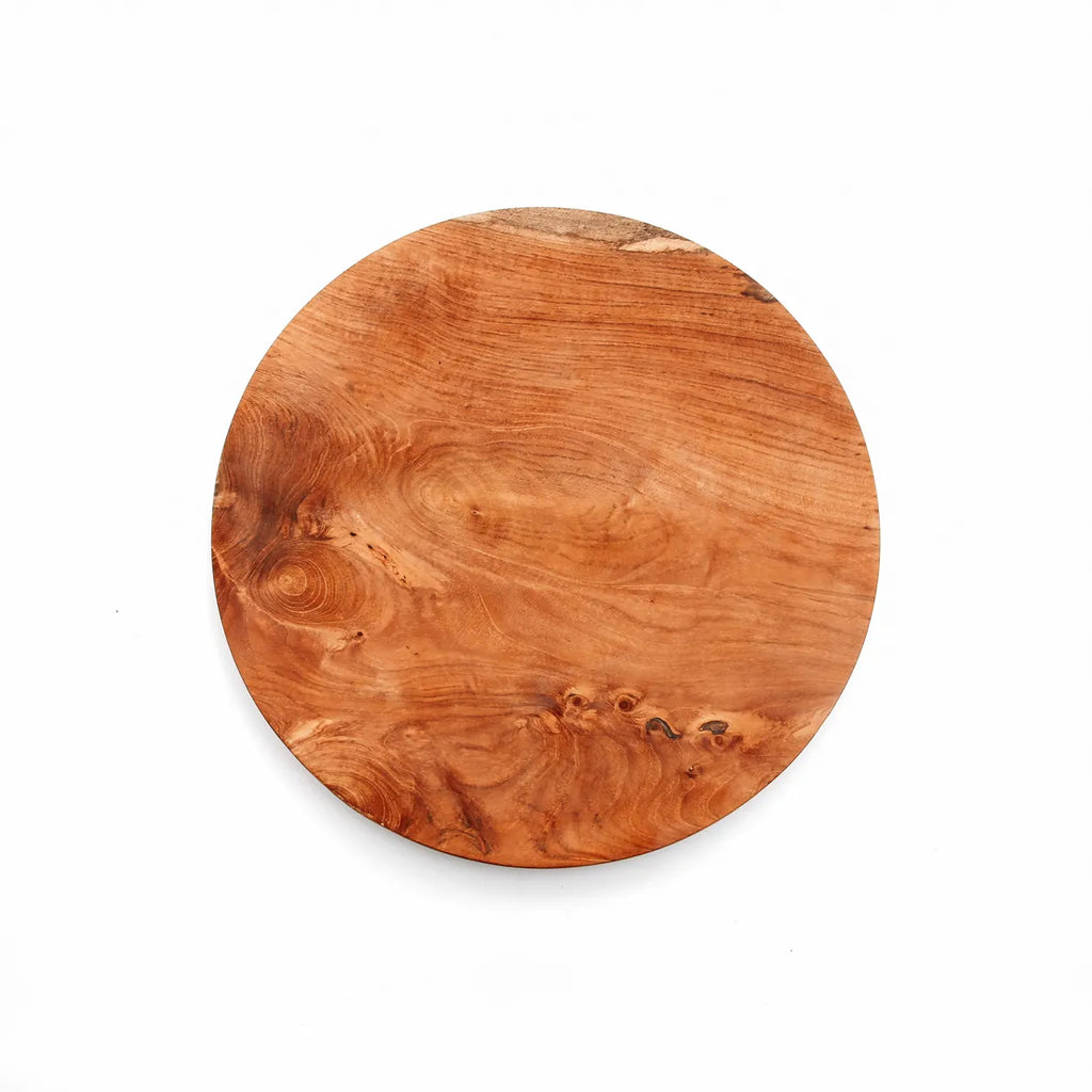 The Teak Root Round Plate - XS