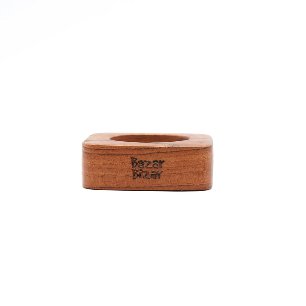 The Teak Root Napkin Ring - Set of 4