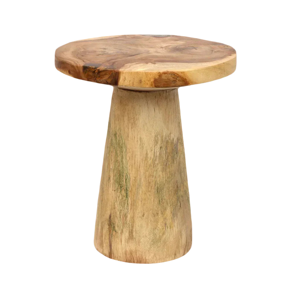 The Timber Conic Side Table - Natural