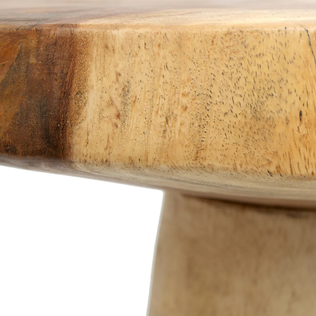 The Timber Conic Side Table - Natural