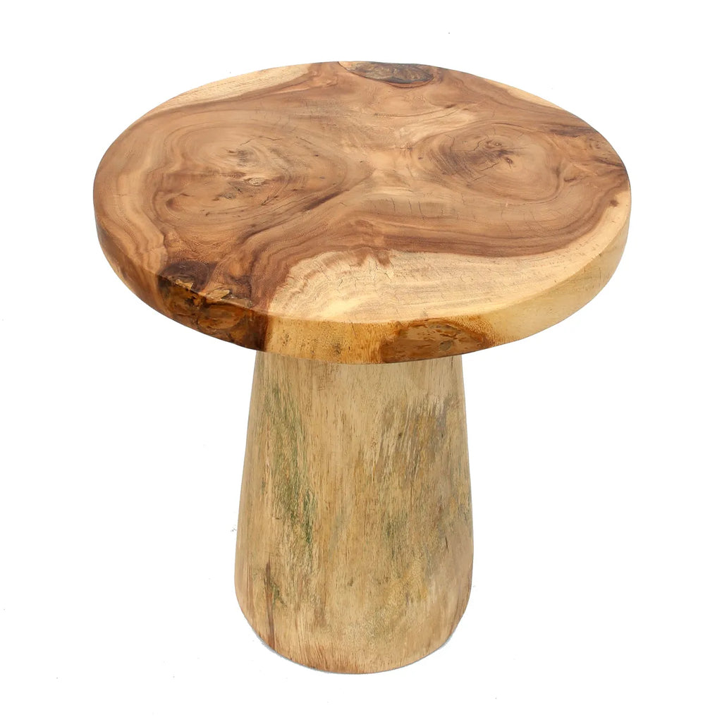 The Timber Conic Side Table - Natural