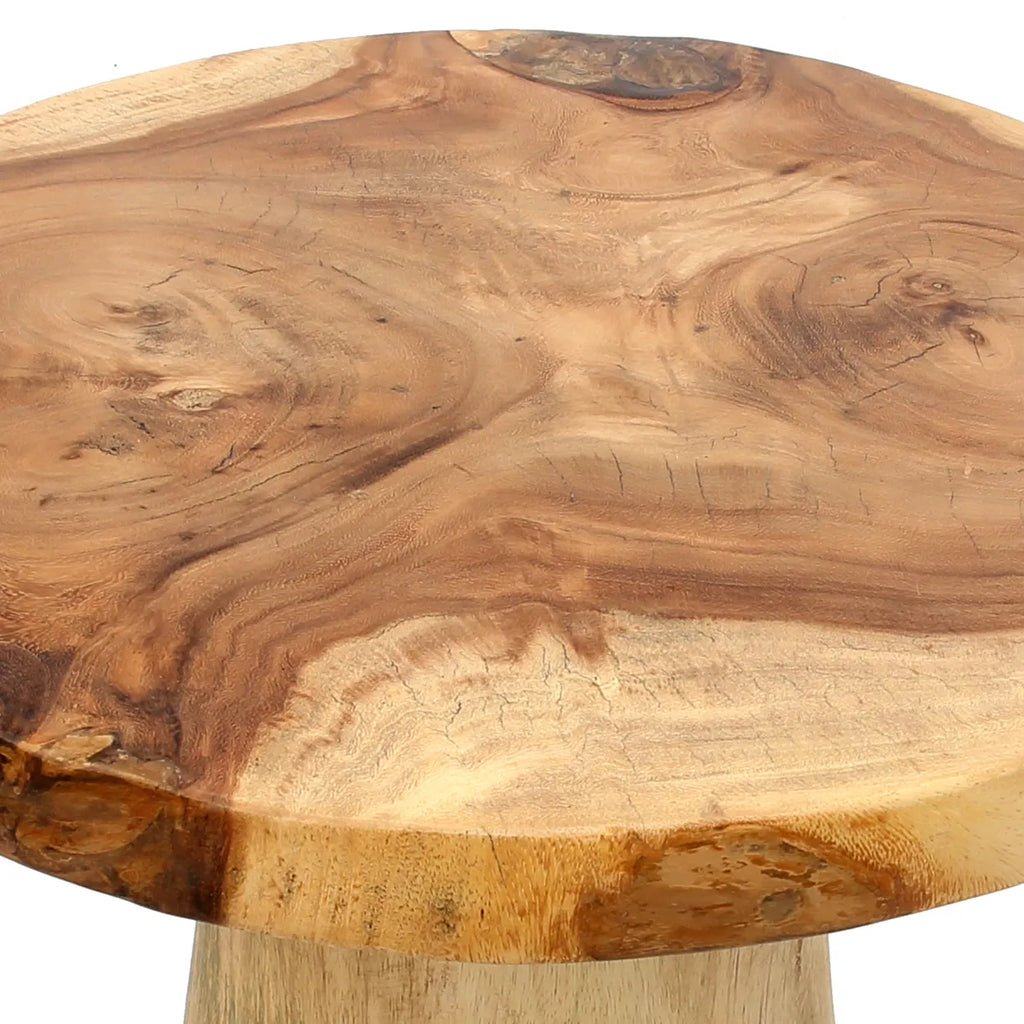 The Timber Conic Side Table - Natural