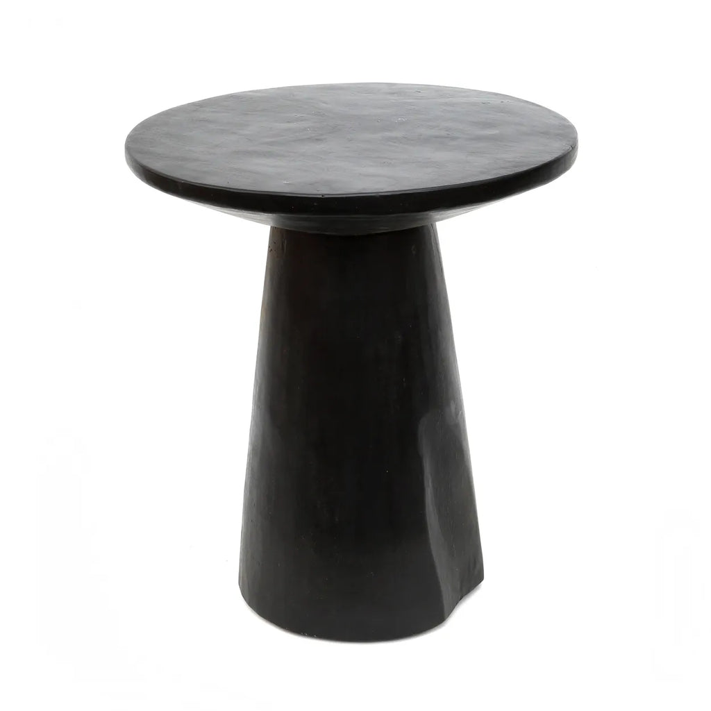 The Timber Conic Side Table - Black