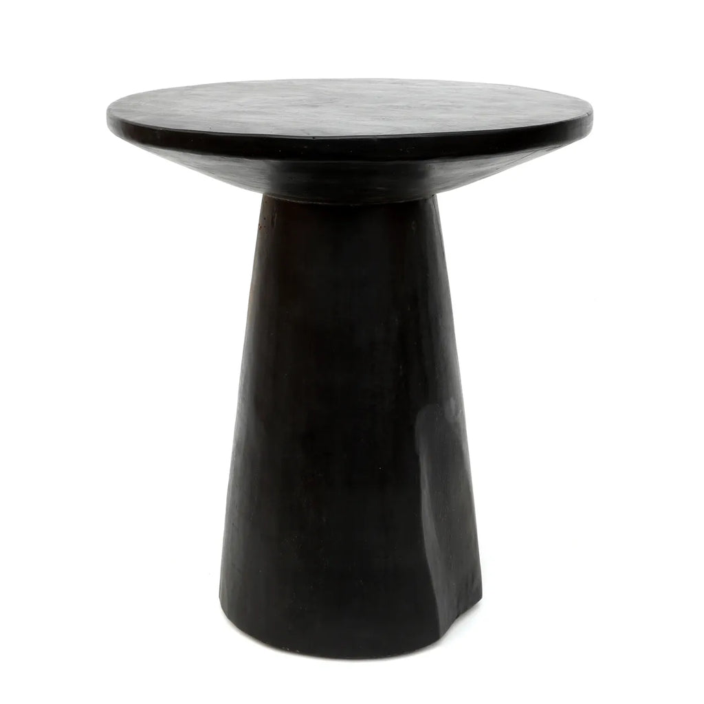 The Timber Conic Side Table - Black