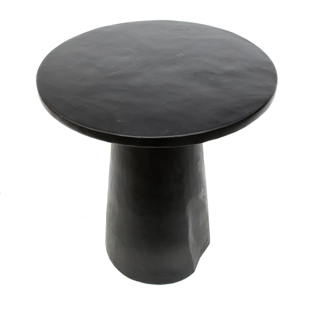 The Timber Conic Side Table - Black