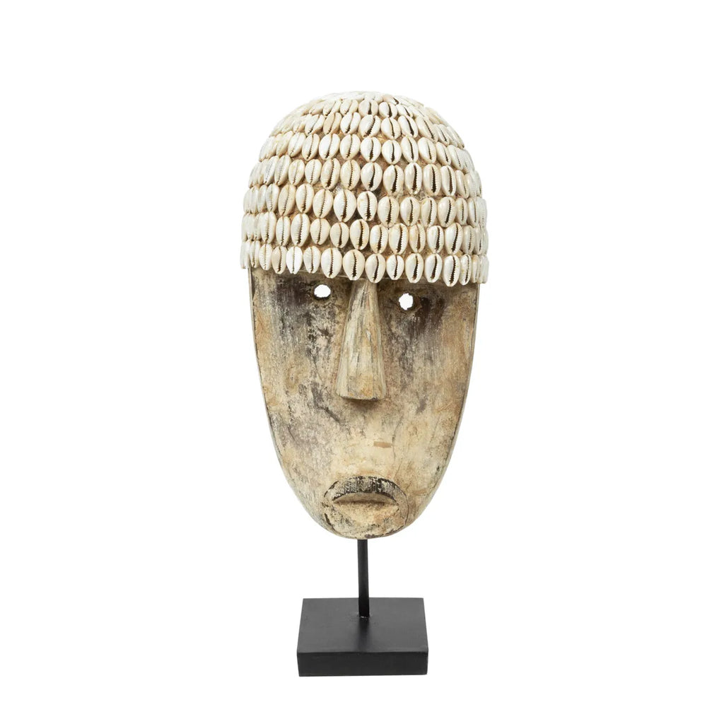 The Cowrie Mask on Stand - M