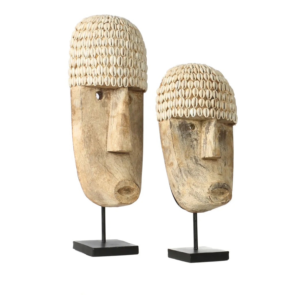 The Cowrie Mask on Stand - M