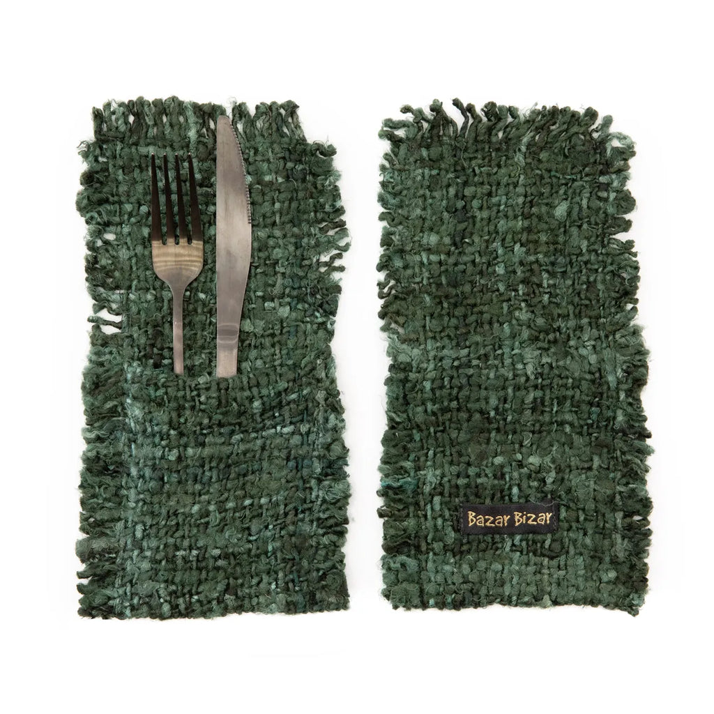 The Oh My Gee Cutlery Holder - Dark Green - Set of 4