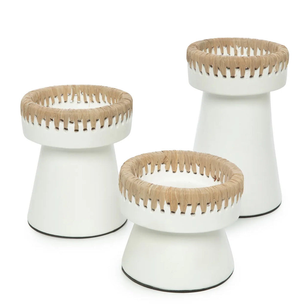 The Pretty Candle Holder - White Natural - S