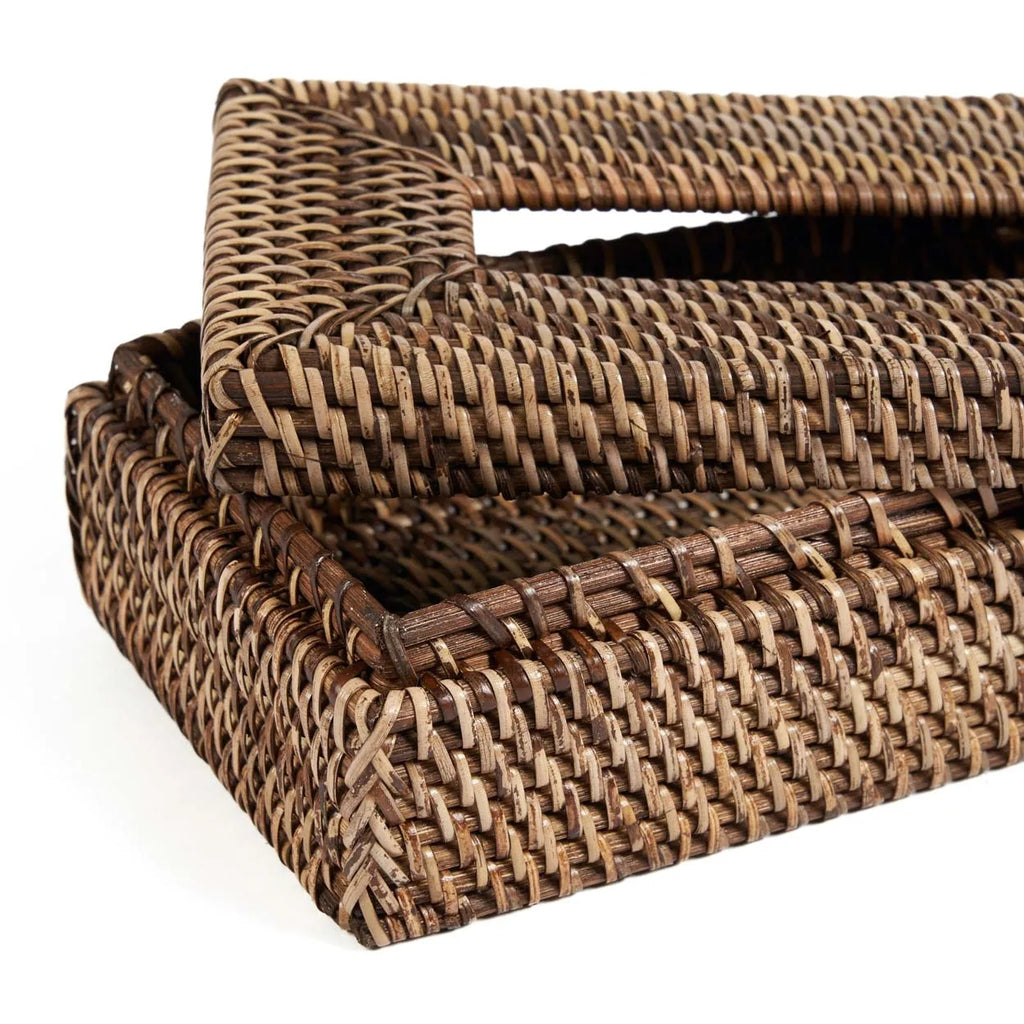 The Rattan Classic Tissue Holder